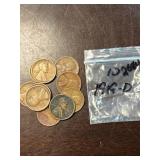 Wheat Pennies Including 1917-D