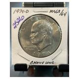 1974-D Eisenhower Dollar in Choice Uncirculated Co