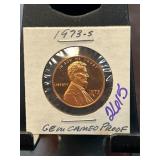 1973-S Lincoln Cent Gem Cameo Proof