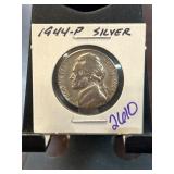 1944-P Jefferson Nickel in Holder