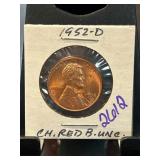 1952-D Lincoln Wheat Penny in BU Condition