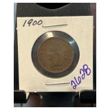 1900 Indian Head One Cent Coin