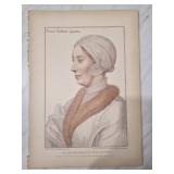 Anna Bollein Queen Engraved Portrait Hans Holbein