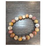 Sterling Silver and Stone Bead Bracelet