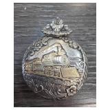 LTD Quartz Pocket Watch with Train Motif