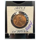 1954-S Wheat Penny in BU Condition