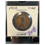 1912 Lincoln Wheat Cent in Holder