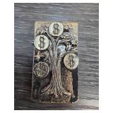 Money Tree Design Metal Money Clip