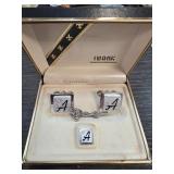 Swank Monogrammed A Cufflink Set