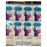 1971 CARE 25th Anniversary Plate Block Stamps