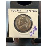 1943-S Jefferson Nickel in Coin Holder