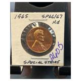 1965 Lincoln Special Strike Penny SP66/67