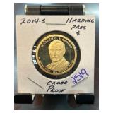 2014-S Warren G. Harding $1 Proof Coin
