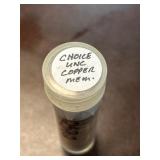 Tube of Uncirculated Copper Coins