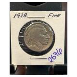 1928 Buffalo Nickel Graded as Fine