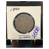 1890 Liberty Head Nickel in Display Flip