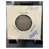 1907 Liberty Head V Nickel Coin