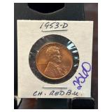 1953-D Lincoln Wheat Penny in BU Condition