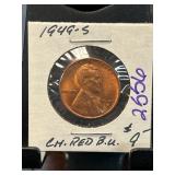 1949-S Lincoln Wheat Cent Ch. Red BU