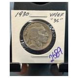 1930 Buffalo Nickel VF/EF