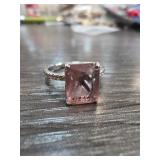 Bomb Party Size 7.5 Pink Stone Ring