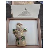 Kirks Folly Snowman Brooch in Original Box