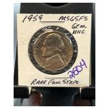 1959 Jefferson Nickel MS65FS Gem UNC