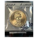 2010-P Abraham Lincoln Presidential Dollar Coin