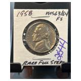 1958 Jefferson Nickel MS63/64 FS