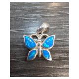 Butterfly Pendant in 950 Sterling Silver