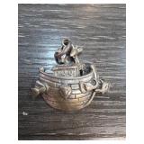 Sterling Silver Noahs Ark Motif Pendant