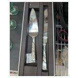 Decorative Cake Knife and Server Set