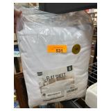Utopia Bedding Flat Sheet in White