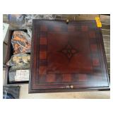 Wooden Game Box with Chess and Cards