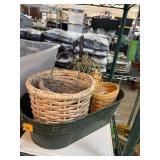 Decorative Baskets and Metal Holder