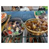 Glass Marbles and Polished Stones in Dishes