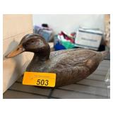 Hand-Carved Wooden Duck Decoy
