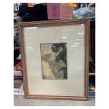 Framed Abstract Portrait Artwork