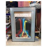 Framed 'Turn On To Print' Poster
