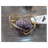 Wire-Wrapped Amethyst Bracelet
