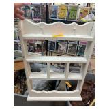 White Wooden Wall Shelf with Three Tiers