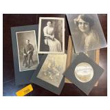 Vintage Studio Portrait Photographs