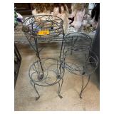 Three Metal Plant Stands