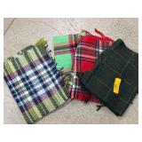Four Patterned Scarves