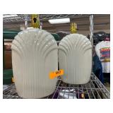 Ceramic Textured White Lamp Bases