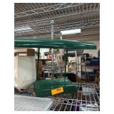 Green Metal Desk Lamp with Rectangular Base