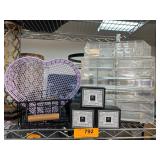 Plastic Storage, Heart Basket, and Shampoo Bars