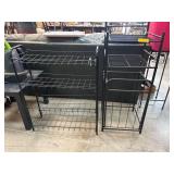 Black Metal Storage Racks