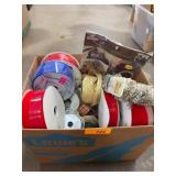 Spools of Decorative Ribbon