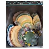 Ceramic Plates and Glassware